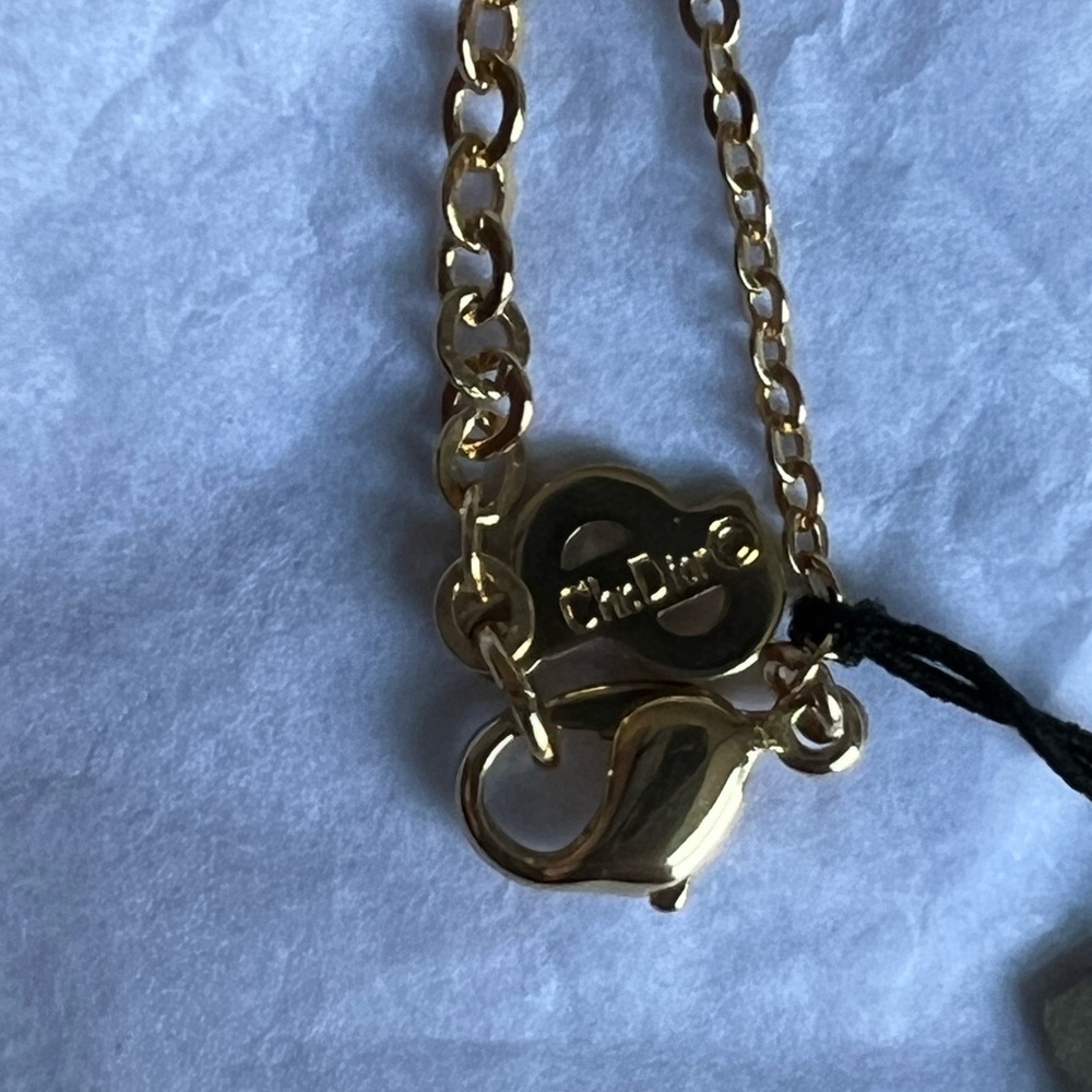 Christian Dior Gold and Black Pendant Necklace - Picture 7 of 9